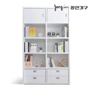 장인가구 마카롱 1200 5단 10칸 콤비 책장