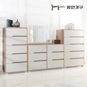 장인가구 시클리 화이트 화장대풀세트 2600