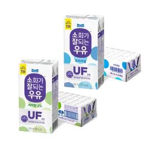 소화가잘되는우유 저지방, 190ml, 24개 + 오리지널, 190ml, 24개