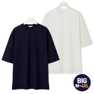 [엠엔씨][MNC] 빅사이즈 와플짜임 7부티셔츠 (MDIT047LW)