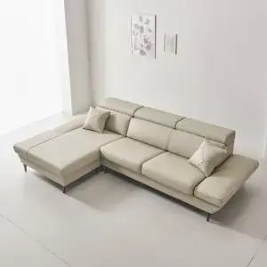 솔트 르엘 4인 천연면피 통가죽 카우치 소파 msi021