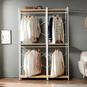 철제 드레스룸 시스템옷장 2단행거 와이드 800