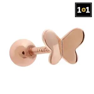 [미니아트] 1+1 14K 골드필드 핀 나비 피어싱 (한쪽판매)