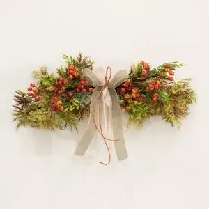 마로니에 조화 꽃 가랜드 55cm 인테리어 가을 벽장식 벽걸이 현관 문 꾸미기 소품 갈란드