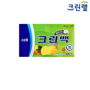 크린랩 뽑아쓰는 크린백 300매 소 17x25cm 비닐팩 위생백