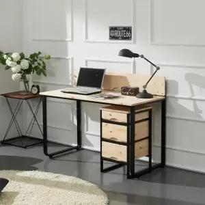 레이나 레드파인 원목 철제 책상 1500 착불