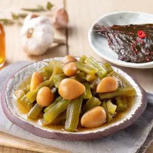 궁채알마늘장아찌 1kg+양념깻잎 1kg