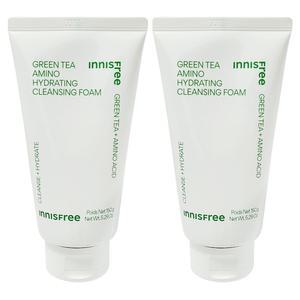 이니스프리 그린티 아미노 수분 클렌징 폼 150g 2개