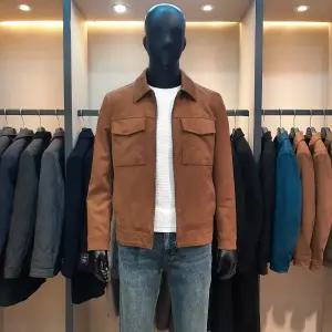 [바쏘](마산점)봄/가을 라이트 브라운 스웨이드 스타일 남성 블루종 점퍼 [BYS5UA21BGA]