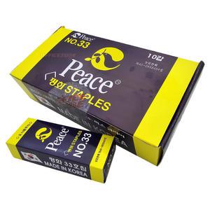 피스코리아/ 평화 스테이플러 33호침 10갑 1BOX 스테플러 침 심 스테이플 리필