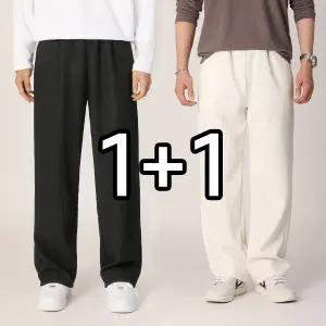 [엠엔씨][MNC] [2장묶음] 스판 골지 와이드핏팬츠 (MDIP529LJ)