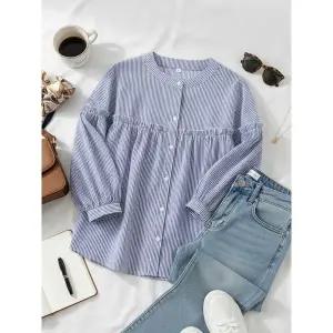 [하프클럽/]플로트 라운드 블라우스_NB1BL086