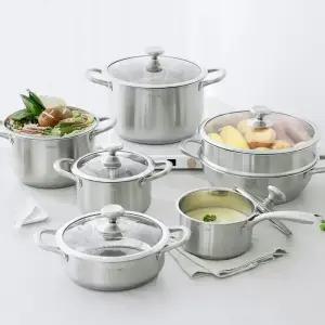 파쿠젠 IH 인덕션 겸용 스텐냄비 양수 전골 곰솥 찜솥 찜기