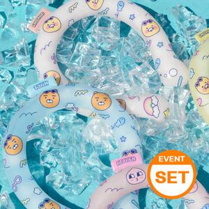 [패밀리팩/5개 SET] 카카오프렌즈 아이스쿨링 쿨스카프 넥쿨러 밴드 쿨링 넥튜브