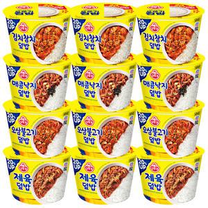 오뚜기 컵밥 각 3개 총 12개 (김치참치+매콤낙지+오삼불고기+제육)