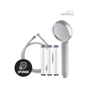 대림바스 디클린 샤워기 와이드형(무광그레이)+항균 플러스 리필필터(3개입)+샤워호스(그레이) SET