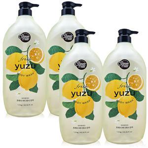 샤워메이트 파머스 바디워시 유자 1200g 4개