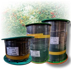 아이맥스몰 농자재 코팅 와이어 로프 PE 농업용 원예용  하우스 유인줄 과수용 2.8mm 3.4mm 4.2mm