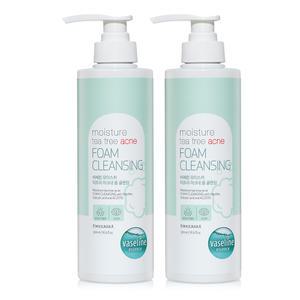 바세린 모이스처 티트리 아크네 폼클렌징 500ml 2개 / 대용량 폼클렌징 수분 진정 보습