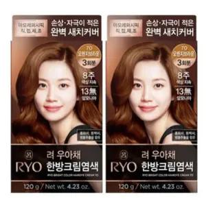 [려] 려 우아채 멋내기 새치크림 120g * 4개 오렌지브라운7O