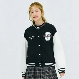 [보리보리/오션스카이]여아 탈부착 후드 오버핏 바시티 자켓