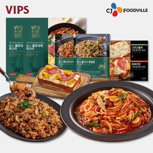 [VIPS] 빕스 볼로네제 원팬 파스타 275g 2개 + 볶음밥 2종 (멕불) + 피자2종 (하고)
