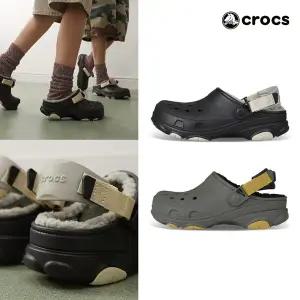 크록스 올터레인 라인드 클로그 겨울 방한 털슬리퍼 2종택1