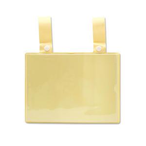 침대명찰 하드케이스 병실용명찰 연노랑색 병상카드케이스