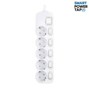 스마트파워탭  국산 LED 절전 스위치 개별 5구 멀티탭 / 전기 연장선 안전 멀티 콘센트 40cm/1.5m/2.5m/3.5m/4.5m