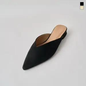 미르바네스슈즈 238 브이컷 스웨이드 뮬_3cm