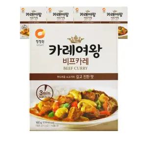 청정원 카레여왕 비프, 160g, 5개