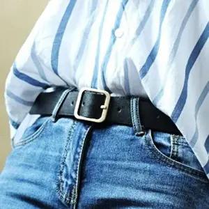 여성 버클벨트 가죽벨트 패션 스퀘어-WFFWS14