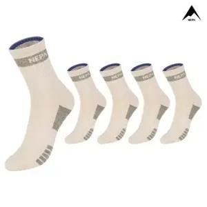 네파 엑티브 쿠션 등산 중목 베이지카키 남 5팩 NPCAVMDL-BE/KH5