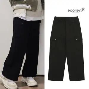 [에꼴리에]여자 봄신상 특양면 세미와이드 카고바지(25A0252)_CC