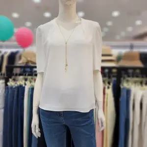 [조이너스]여성 정장 24신상 노카라 쉬폰 반팔 이너 블라우스 브랜드JEU4WRB200_US