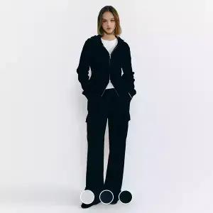 [지오다노] 415522 여 루즈핏 카고 트레이닝 팬츠