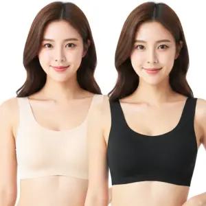 판도라by비비안 무봉제 브라 A B C D 컵 심리스 초경량 노와이어 런닝형 빅사이즈 탑 브래지어 PBR7149