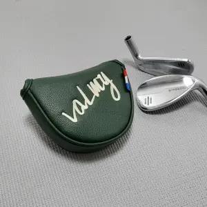 발미 디자인 스튜디오 valmy 골프 말렛 반달 퍼터 커버 자석타입 포레스트 그린