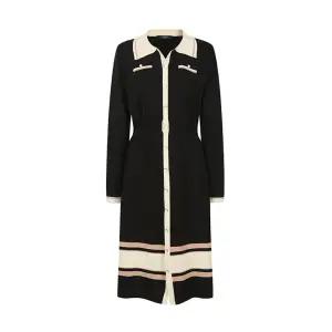 (레코브) 배색 카라 니트 원피스(LC61C4KO504X)