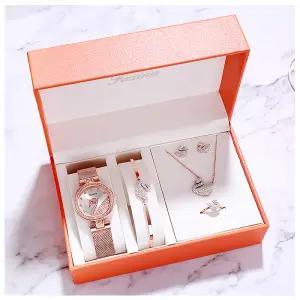 Fasina 고급 여자 시계 세트 쥬얼리 백조 여성 패션 선물 추천 A020