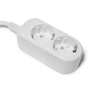 멀티탭 2구 10m / 멀티 콘센트 1.0SQ 10A 접지 멀티탭 AC220V 전기 전원 연결선 연장선 리드선 작업선 코드선 전선  전기선