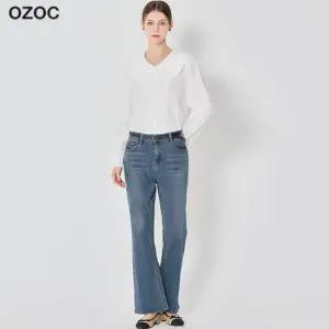 세미 부츠컷 데님 팬츠