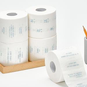 학습도우미 롤휴지 3겹 화장지 천연펄프 30롤 한자 영어 교육용 판촉