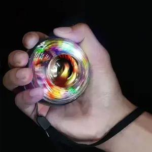 [핫트랙스]손목운동 자이로볼 (스트랩 포함+led6색 불빛) F379