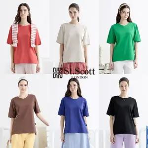 [St.Scott] 세인트 25SS 인컨버전 오가닉 콤드코튼 티셔츠 6종(여)