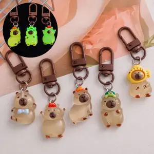 야광 카피바라 키링 키홀더 가방 열쇠고리 애착 선물 우정템