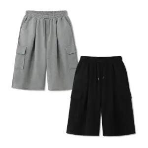 [엠엔씨][MNC] [2장묶음] 7부 핀턱카고 반바지 (MDSP305JL)