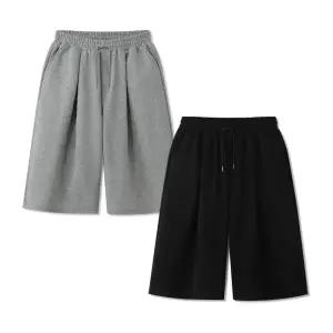 [엠엔씨][MNC] [2장묶음] 7부버뮤다 핀턱 반바지 (MDSP304JL)