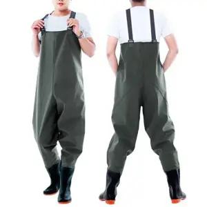 갯벌 농사 일체형 전신 멜빵 스트랩 방수 작업복-WFHRFP9