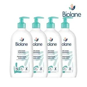 [비올란] 모이스처라이징 바디밀크 350ml x4개 베이비 키즈 신생아 고...